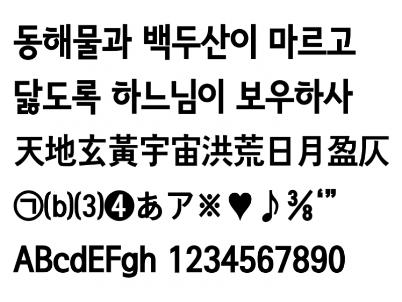 서울남산 장체 black : 서울남산 장체BL.otf