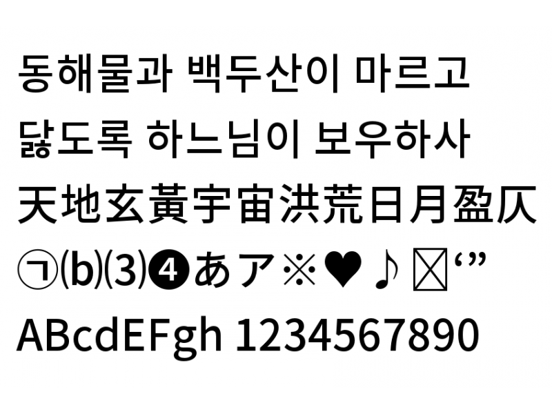 본고딕(노토 산스 CJK) Medium : SourceHanSansKR-Medium.otf